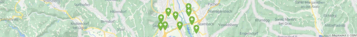 Kartenansicht für Apotheken-Notdienste in der Nähe von Feldkirchen bei Graz (Graz-Umgebung, Steiermark)